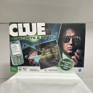 Clue: Secrets & Spies Detective Board Game New Factory‎ Sealed Hasbro/EA